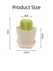 1pc Cactus Shaped Kitchen Cleaning Brush, Creative Potted Plant Scrub Brush With Handle, Nano Cleaning Ball Decontamination Tool, Suitable For Cleaning Dishes, Pots, Bowls, Cups - Multicolor - View 12