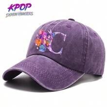 1pc KPOP Witch Hunting Girl Group Letter Print Baseball Cap, Vintage Snapback Hat For Women, Casual Sun Protection Sports Cap - Multicolor - View 5