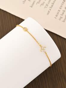 CROSSDEER 1pc Fashionable High-End S925 Sterling Silver Gemstone Inlaid Bracelet, Quality Jewelry, Suitable For Women's Daily, Party, Anniversary Outfits