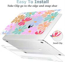 May Chen Compatible With MacBook Air 13 Inch Case (Models A1369 &Amp; A1466, Older Version 2010-2017 Release), Plastic Hard Shell Case With Keyboard Cover &Amp; Screen Protector, Groovy Flower - MàuJ - Xem 6