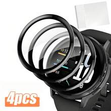 4片高清晰螢幕保護膜，適用於 Vivoactive5/Vivoactive6 Venue3 Venue3s Venu4 41mm/45mm，超清複合軟膜（非玻璃），曲面邊緣全覆蓋薄貼合，耐刮損，表面光滑觸控靈敏，適合戶外使用的智慧手錶膜 - 彩色 - 查看 15
