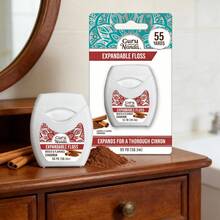 GuruNanda Expandable Waxed Dental Floss Cinnamon 55 Yards - 肉桂 - 查看 2