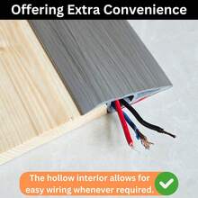 1pc 7cm/2.75in Self-Adhesive PVC Door Threshold Protector, Wood Grain Floor Transition Strip, Scratch-Resistant Door Floor Transition Strip, Home Self-Adhesive Door Threshold Ramp Design, Decorative Speed Edge Guide For Wood Flooring And Carpets, Suitable For Carpet Edging, Protecting Tile And Floor Joints, Decorative Home Decor - Multicolor - View 10