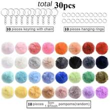 15/30/60/90 Stück Mehrfarbige Plüsch Herz-förmige Anhänger Schlüsselanhänger Tasche Auto DIY Dekoration, Muttertag Geburtstags Party Geschenk für Familie & Freunde - Verschiedenfarbig - Übersicht 23