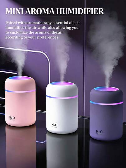 This 300ml High-End Car Air Humidifier Is An Essential Car Accessory, Available In 3 Colors And 6 Fragrance Options. It Uses Ultrasonic And Silent Mist Technology, And Also Features A Car Air Freshener Function.