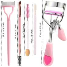 2-In-1 Eyelash Curler Set: Eyelash Comb, Eyeshadow Brush, Eyelash Wand, Lash Guide & Separator, All-In-One Functionality, Long-Lasting Curl, Clump-Free Lashes, Beginner-Friendly For Daily Salon Beauty Use - Multicolor - View 2