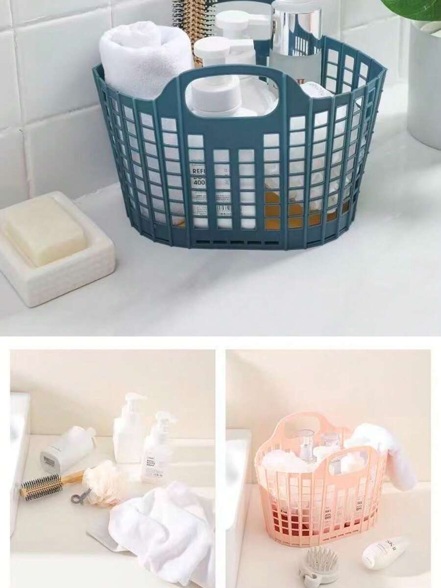 Foldable Laundry Basket With Handle, Large Capacity Clothes Storage Basket Doubles As Plush Doll Organizer, Collapsible Dirty Clothes Hamper For Bedroom/Laundry Room, Space-Saving Wall-Mounted Storage Container - Great For College Students, Moms, Small Apartments (Mother's Day/Back To School) - Multicolor - View 1