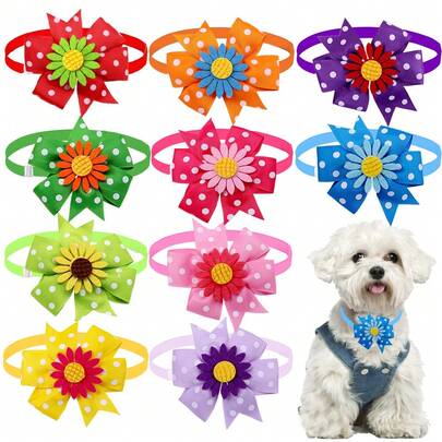 1/20pcs Pet Bow Tie, Cute Pet Bow Tie Accessory, Ideal For Party And Photo Shoot, 3D Bow Tie