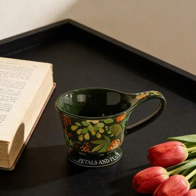 Ceramic Cup Coffee Cup Water Cup Mug Tea Cup Cup Ceramic Floral Pattern Couple For Home Milk