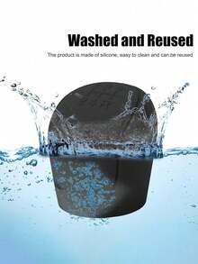 1pc Universal Black Silicone Anti-Slip Car Gear Shift Knob Cover Protector - Solid Color - View 6