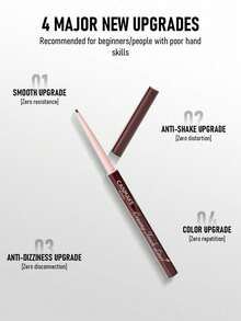 Canmake 柔滑眼线笔 07 红豆棕色 1.5mm 0.09g/0.003oz | 超细柔滑笔尖，精准勾勒眼线 | 持久防水配方 | 色彩饱满，质地柔软顺滑 | 轻松打造精致眼线或柔和烟熏妆 | 适合敏感眼部及隐形眼镜佩戴者 - No.07 Azuki Brown Color - 查看 4