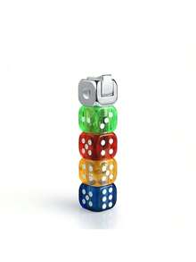 Cute Colorful Dice Lighter, Jet Flame Windproof Lighters, Cool Lighter, Unique Lighters, Creative And Cool Design, Reusable, Birthday, Outdoor, Candles, BBQ. (No Gas) - Nhiều màu - Xem 5