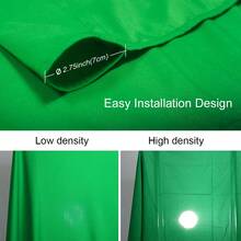 绿幕背景照片背景幕布抠像棉布人像背景幕布，适用于摄影摄像工作室摄影背景（5x7英尺，绿色） - 綠色 - 查看 5