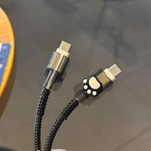5 Pieces/Set Of Cute Cartoon Black And White Cat Style Cat Claw Cable Biting Device, Suitable For LiPhone 15 Pro Max/14/13/12 [US Standard 18/20W Charger Protective Case]