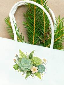 2/1 Sheet Green Plant & Flower Stickers - Add A Touch Of Green To Your Everyday Items With These Fun Stickers! Great Gift For Gardening Enthusiasts, Nature Lovers, And Creative People. - Multicolor - View 7