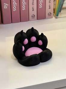 1个可爱猫爪造型手机/平板电脑支架，慵懒风支架，家居装饰，追剧必备