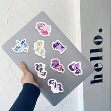 62 piezas/Set Pegatinas de My Little Pony, pegatinas de recompensa de dibujos animados lindos y autoadhesivos para decorar cuadernos, fotos, diarios - Adecuado para manualidades DIY, scrapbooking, decoración de teléfonos, decoración de papelería, decoración de diarios, botellas de agua, decoración del hogar, y también un gran regalo para familiares y amigos, esencial para volver a la escuela - Multicolor - Ver 6