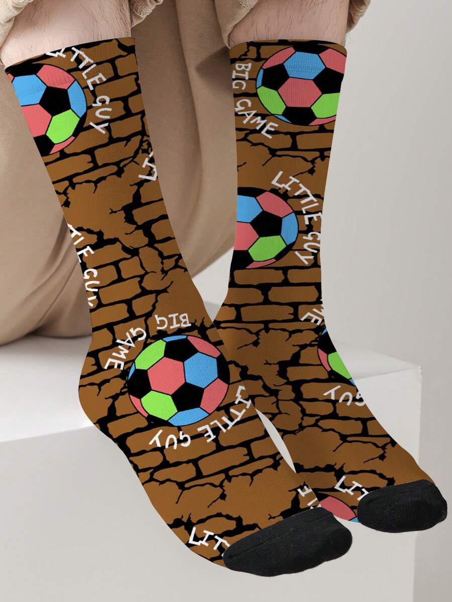 1 双主题 360° 全方位印花袜子 – 男女皆宜的新奇街头风袜子，大胆时尚