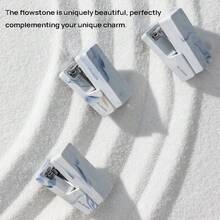 DELI NS083C Mini Stapler: TPE Anti-Slip Mat Effectively Prevents Slipping; Sturdy And Durable Steel Structure; Compact Size For Easy Pocket Storage; Suitable For Office Use. (Qingzhao Night) - Qingzhao Night - View 5