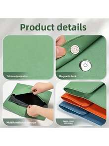 1pc Sanrio Hello Kitty Leather Clutch Bag Document Bag (Black) - Large Capacity File Organizer Pouch, 330x240mm, Cute Cartoon Pattern Office School Stationery Bag - Multicolor - View 7