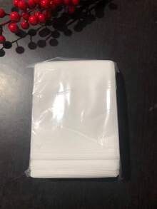 100pcs Disposable Non-Woven Fabric Bag Back To School - White - View 22
