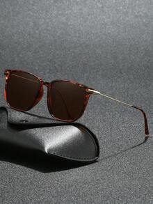 1 Pair Women's Oversized Bohemian Style Fashion Glasses, PC Frame + Metal Temples Design, Showcasing Your Elegant Aura, Best Choice For Daily Outfit, Gifts, And Beach Vacation - 彩色 - 查看 20