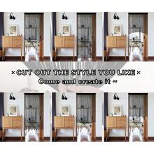 Beaded Curtain Beaded Curtains For Doorways Crystals Suitable For Interior Hanging Decoration And Partitions Closet Curtains 39x79, Black - 991Wx200Lcm1PanelsBl - View 5