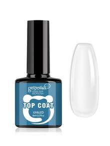 GELPOLISH 免擦拭凝胶封层，透明凝胶指甲油，高光泽持久，无需UV灯即可卸除，适用于亚克力指甲，在家即可享受沙龙级美甲体验 - 無色 - 查看 9
