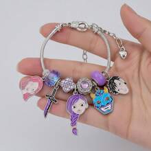 1pc K-Pop DemonHunters Lumi & Saja Boy Beaded Bracelet Charm Jewelry - Multicolor - View 5