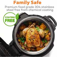 Stainless Steel Inner Pot Compatible With  Foodi 8 Quart Accessories Replacement Insert Liner - Default - View 4
