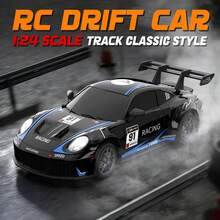 1:24 Scale Remote Control Drift Car, 2.4Ghz RC Toy With Lights, Tires And Obstacle Tools, Ideal Gift For Boys And Girls On Birthday, Halloween, Christmas, Thanksgiving - 20km/H High-Speed Drift Racing Car, 2-In-1 All-Terrain Off-Road Vehicle, Plastic RC Car With Drift Mode - Multiple Colors and Styles Of Drift Cars - View 5