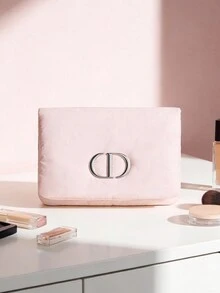 Christian Dior Pink Cotton Padded Makeup Bag. Makeup Bag, New Fashion Bag. Portable Coin Purse Storage Bag. Soft And Comfortable Texture. Ideal For Holiday Gifts. - Pink - View 7