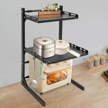 YUNRUX Microwave Oven Stand - Black - View 10