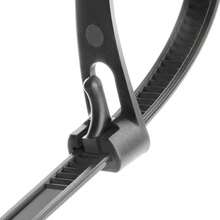 10Set (10pcs/Set)Cable Ties Zip Nylon Plastic Releasable Wraps Ratchet Wire - Black - View 6