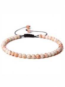 4mm Beaded Adjustable Bracelet, Natural Stone Yoga Handmade Bracelet For Women, Jewelry - Bracelet - View 5