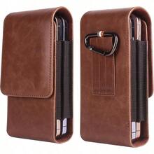 CSFunda de piel para telefono celular color cafe con clip para cinturon de piel universal para hombre funda de piel para cinturon de telefono funda para telefono inteligente riñonera - 6.7 PULGADAS+Negro - - Ver 8