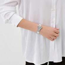 Guess 女士三角表盘腕表。亮面表壳，尽显女士奢华风范。适合日常佩戴。GW0644L1/GW0644L2 - 銀色 - 查看 4