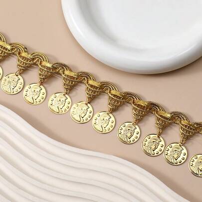 4.5 Inch Wide Tassel Decoration For Clothing Sewing, Curtain Tassel Pendant, Lace Gold DIY Sewing Tassel Trim Lace Craft