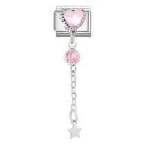 1pc DIY Modular Bracelet With Patch Design, Decorated With Heart & Butterfly Tassel Elements, Suitable As Party Gift For Friends/Couples, Applicable For Christmas, New Year, Halloween, Valentine's Day, Charming Style, Stainless Steel Jewelry, Local , Practical & Fashionable, Essential For Christmas & Halloween - M292263 M292264 - View 11