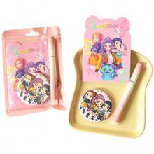 Kpop Witch Hunting Girl Group Stationery Set, Student Practical Learning Supplies, Classroom Prizes, Gifts, Notebook, Ballpoint Pen, Badge, Family Gathering Gifts, Carnival Supplies, Christmas Small Gifts, Suitable For Various Parties And Events Souvenirs - Multicolor - View 7