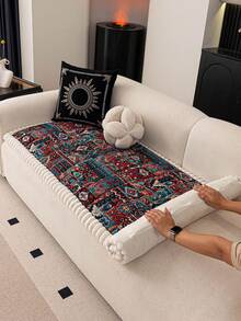 1pc Bohemian Style Sofa Cushion Cover Thicken Anti-Slip Sofa Slipcovers For Living Room Bedroom Outdoor Sofa Cover Pet Stain Prevention 4-Season Sofa Seat Cushion Cover For L-Shaped Single Seat Recliner And 1/2/3/4 Seater Sofas New Decorations For Spring And Summer Homes - Multicolor - View 6