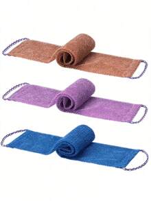 1个非洲丝瓜络海绵，非洲去角质沐浴背部刷（带绳柄），丝瓜络身体刷（带绳柄），非洲去角质网（带绳柄），男女通用长款沐浴海绵，多功能去角质洗脸巾，弹性背部按摩器，适用于淋浴、皮肤清洁和按摩 - 彩色 - 查看 7