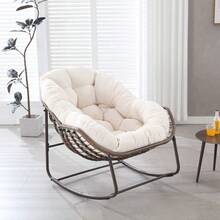 Patio Lounge Chair & Swing Chair - White - View 7