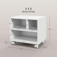 HOMCOM Arquivos de Arquivo - Branco - Ver 4