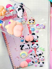 Hình dán hoạt hình dập nổi thú vị - Hình dán trang trí hình kim cương pha lê cho trẻ em - Hình dán 3D lập thể - Hình dán lập thể dễ thương. Trang trí hoàn hảo - Món quà hoàn hảo. - Nhiều màu - Xem 6