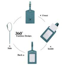 Waterproof Luggage Tag Durable Suitcase Label For International Flight & Vacation - Multicolor - View 10