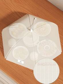 Cubierta plegable para alimentos (cuadrada o redonda) | Diseño transpirable | A prueba de polvo e insectos | Para sobras, reuniones y almacenamiento en el refrigerador | Reutilizable | Fácil de limpiar | Regalo para fiestas | Adecuado para encimeras de cocina y comidas al aire libre - Multicolor - Ver 7
