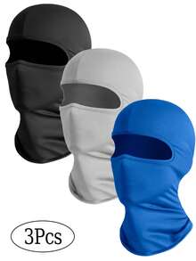 1/2/3个装男女通用拉法帽面罩，适合日常使用、户外旅行、徒步、滑雪、骑摩托车等。