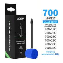 JCSP 1 buah/2 buah Ban Dalam Sepeda Ringan Anti Bocor, Biru, Cocok untuk Sepeda Balap, Bahan Tahan Lama Berkekuatan Tinggi, Ban Dalam Sepeda Balap Ultra Tipis, Aksesoris Sepeda - MultiWarna - View 13