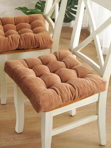 1个灯芯绒方形坐垫，加厚椅凳坐垫，适合长时间坐卧，客厅、办公室、书房装饰靠垫，多种颜色可选 - 彩色 - 查看 7